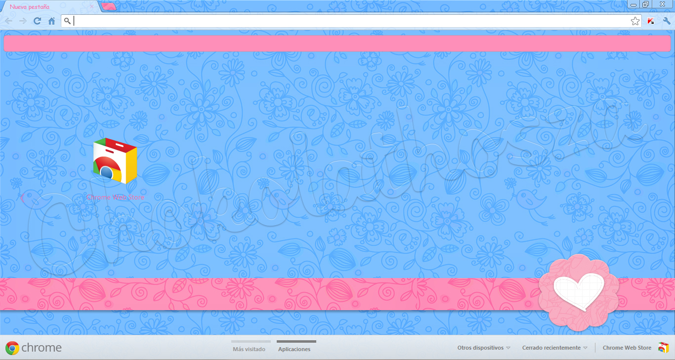 tema para google chrome azuul