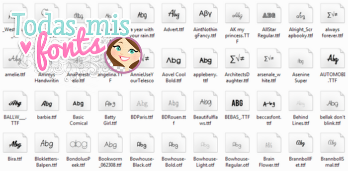 Todas mis Fonts