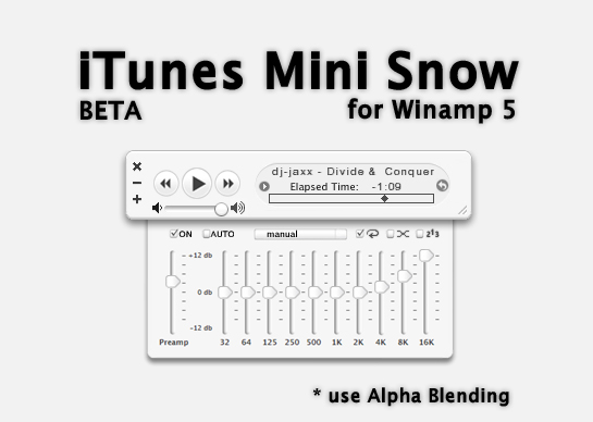 iTunes Mini Snow Beta