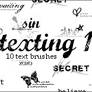 'Texting 1,2,3' Brushes