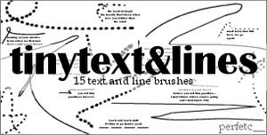 'TinyText + Lines' Brushes