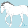 Free Stallion Lineart