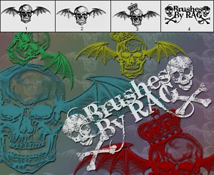 Deathbat Photoshop Brushes