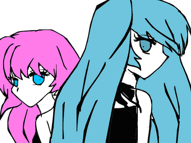 megurine luka n hatsune miku