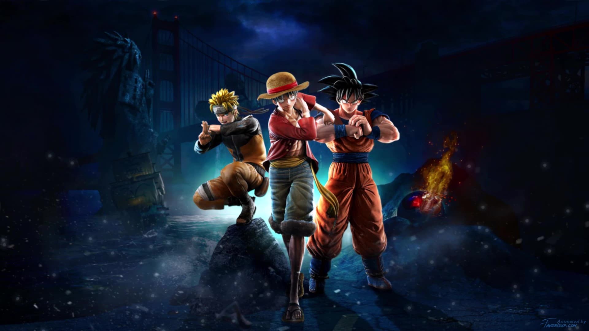 HD desktop wallpaper: Video Game, Goku, Naruto Uzumaki, Monkey D