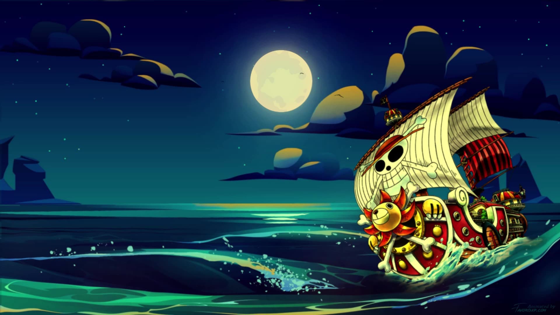 Hòa mình vào thế giới tuyệt vời của One Piece với Thousand Sunny One Piece Live Wallpaper. Hình nền sống động và phong phú với màu sắc bắt mắt, đem đến cho bạn cảm giác như đang trực tiếp tham gia vào hành trình của đội hải tặc Mũ Rơm.