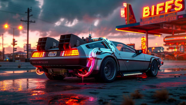 DeLorean (Back to the Future) - Car live wallpaper