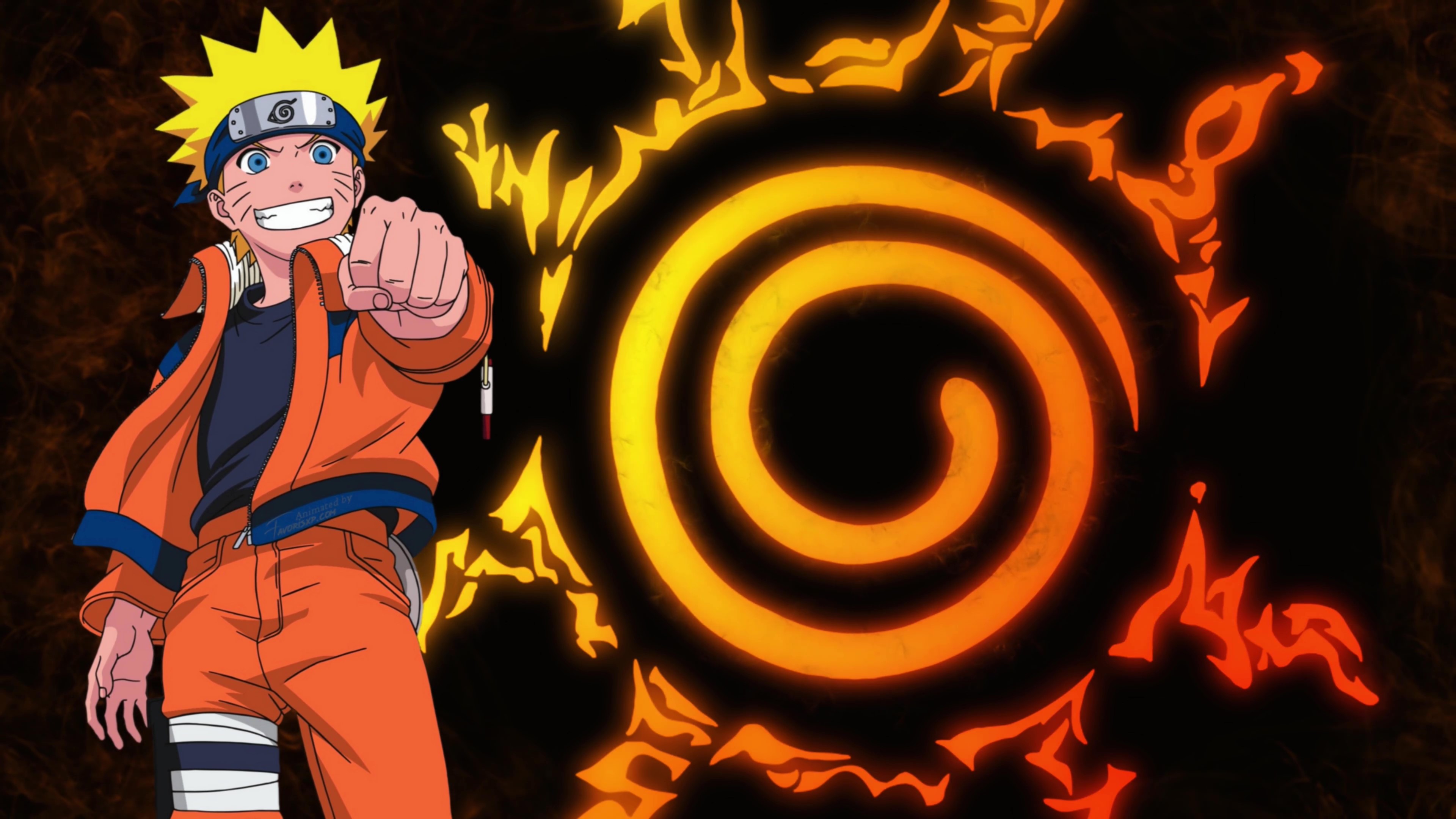 Naruto Uzumaki (with logo) Animated Wallpaper by Favorisxp on DeviantArt