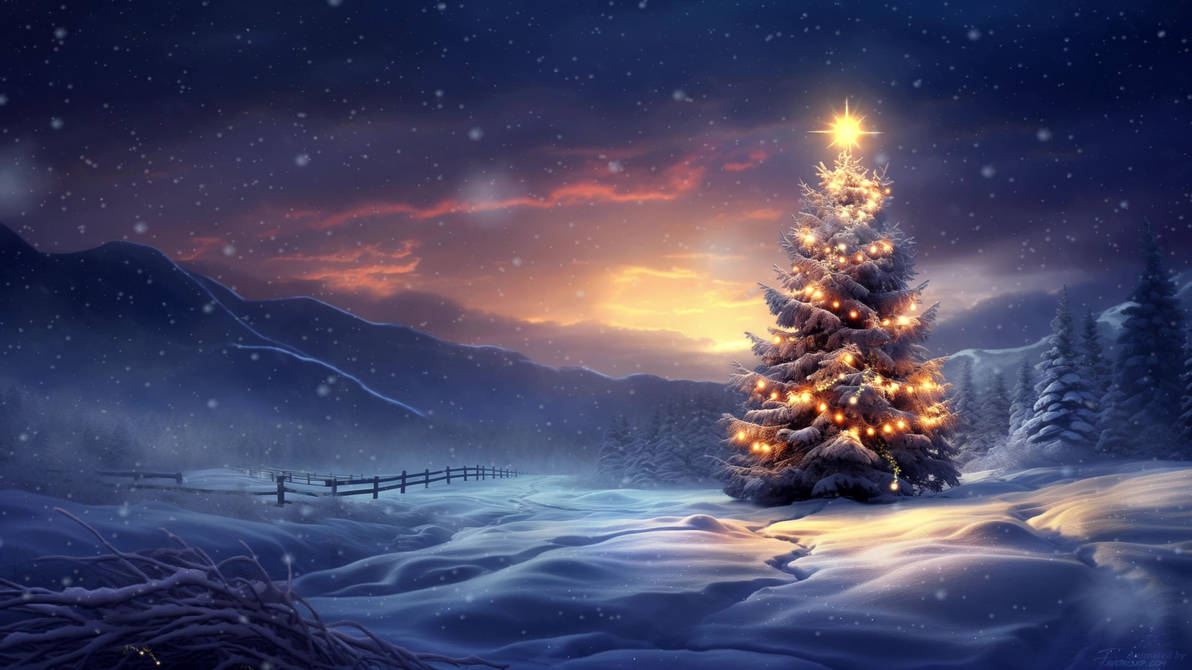 winter forest animated wallpaper