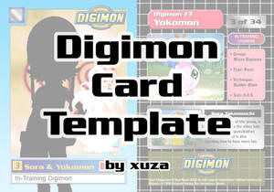 Digimon Card Blank Template