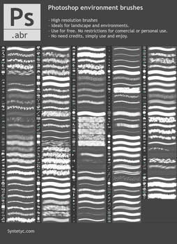 Photoshop environment brushes