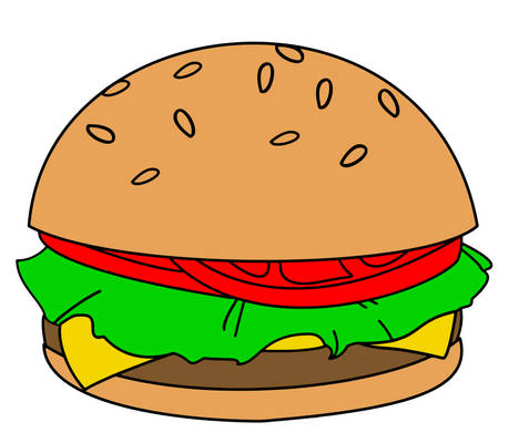 Cartoon Burger