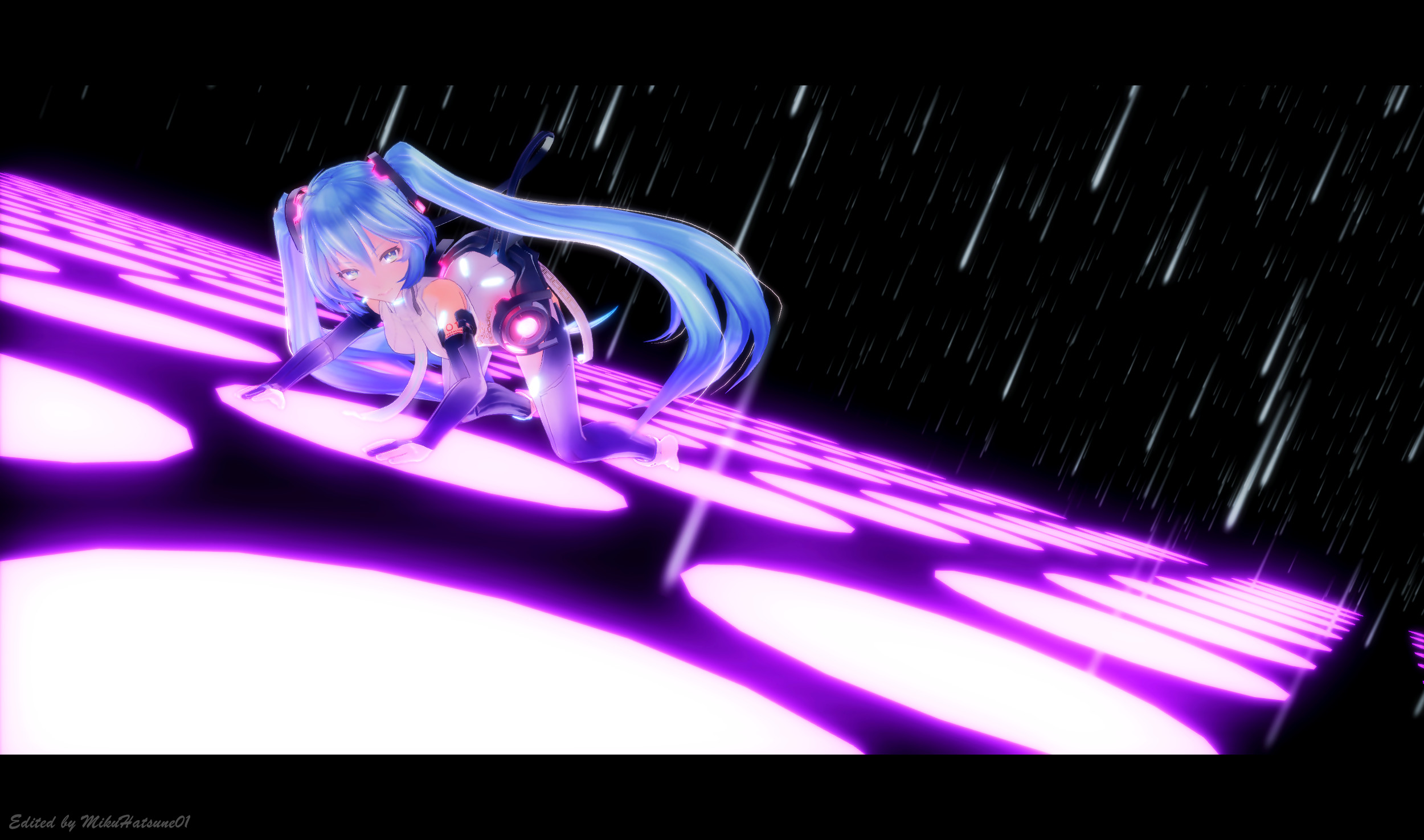 MMD - Miku TDA Raining (Edited Ver.) by MikuHatsune01 on DeviantArt
