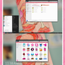 Oscuro Pink theme for windows 7.