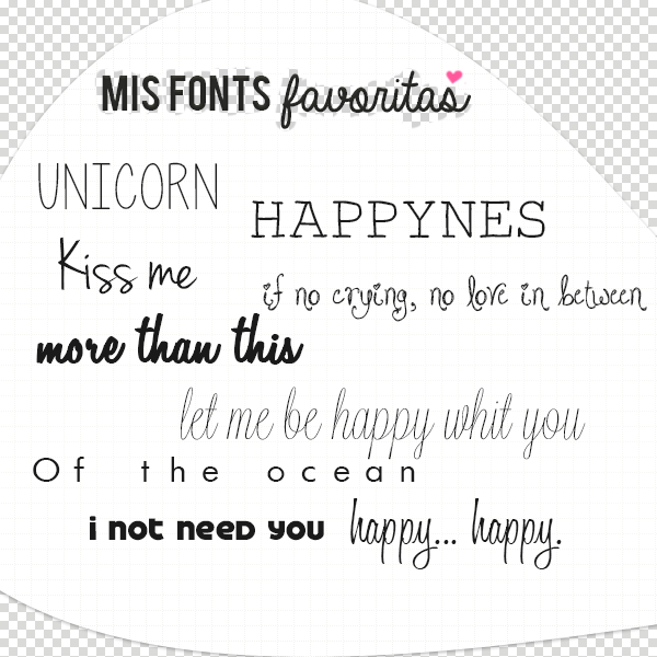 Mis Fonts Favoritas