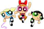 Power Puff Girl Pixel Dolls