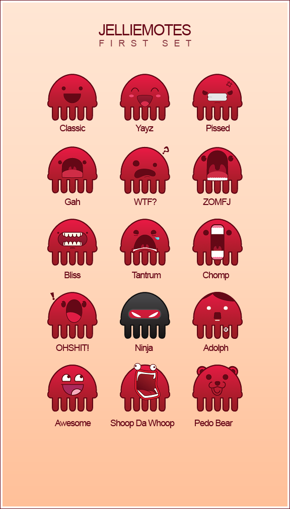 Jelliemotes - First Set