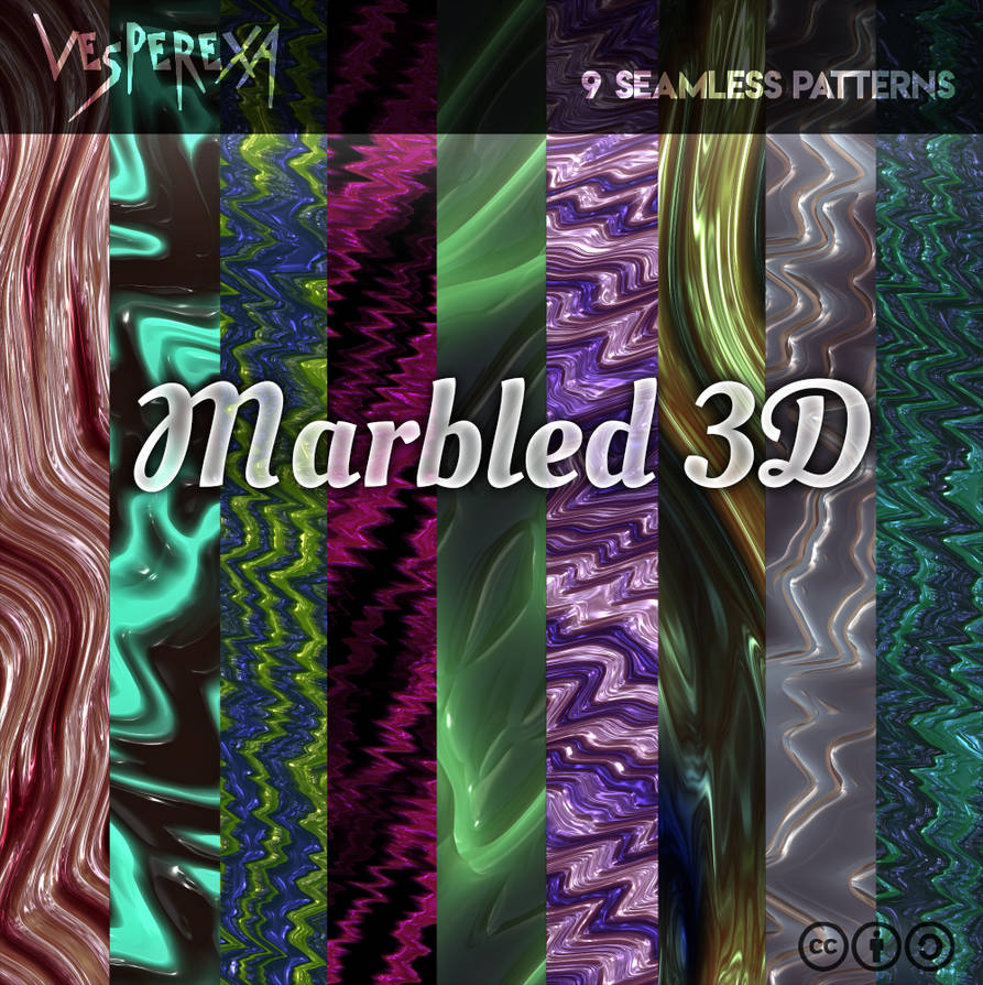 Marbled 3D Patterns by Vesperexa by Vesperexa on DeviantArt