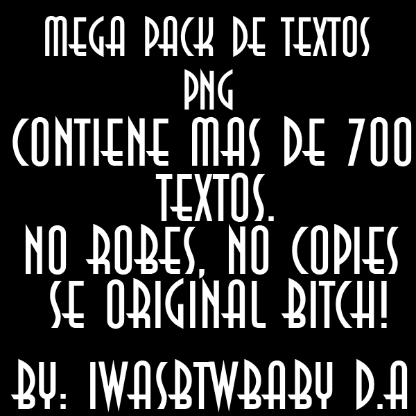 +MEGA PACK de Textos png.