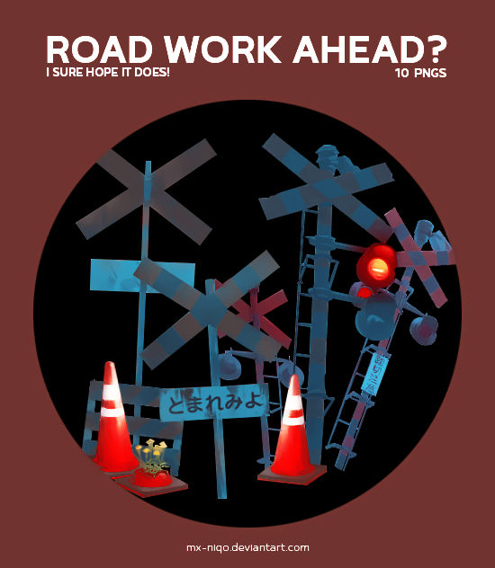 [PNG PACK] Road Work Ahead?