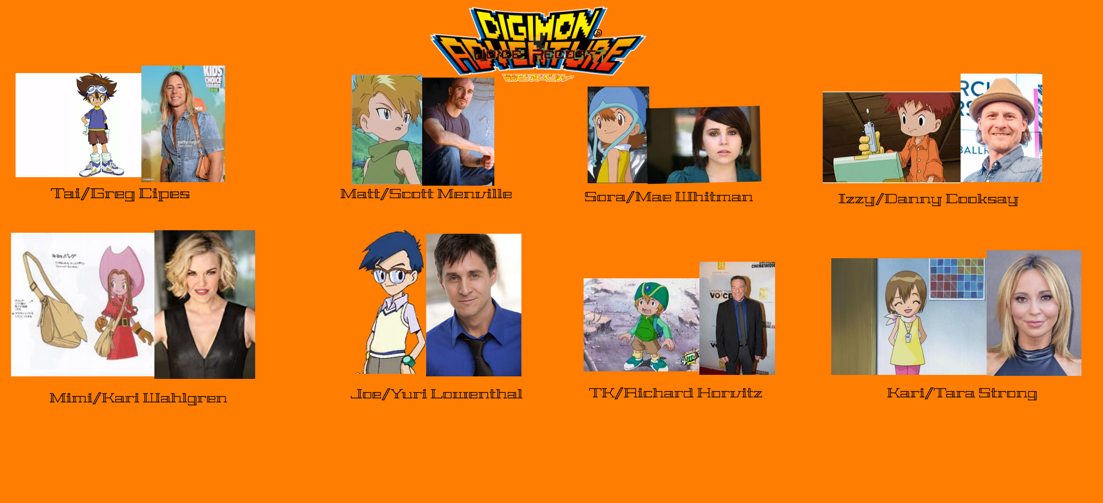 Deviantart Reference Digimon Digimon Adventure voice recast 1 by DraginKYle44 on DeviantArt