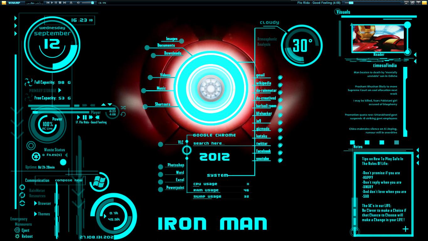 IronMan-Jarvis Theme Download