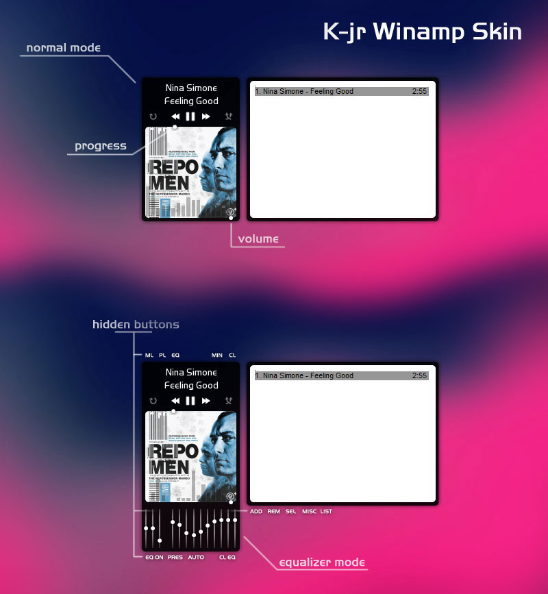 Winamp Skin Tutorial Deviantart K-jr Winamp Skin by Marisa85 on DeviantArt