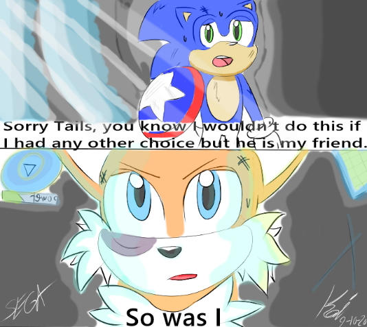 Sega Civil war Sonic Vs Tails by RandomFoxFan on DeviantArt
