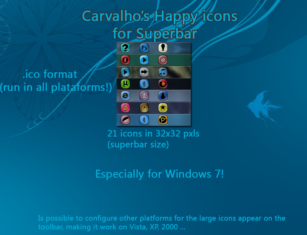 Carvalho's happy icons for W7