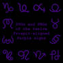 Extended Zodiac Vectors - Prospitian Purple signs