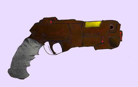 Sci Fi Gun concept (finished) Photoshop, pencil