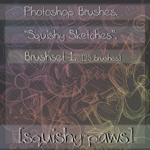 SQUISHY SCRIBBLES brush set 1