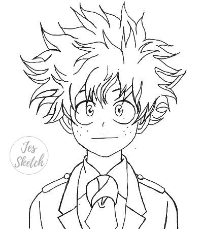 Smiling Deku Lineart Coloring Page By Jessketch0 On Deviantart Anime coloring pages mha / the game allows user to create their own characters and come up with their own plot. smiling deku lineart coloring page by