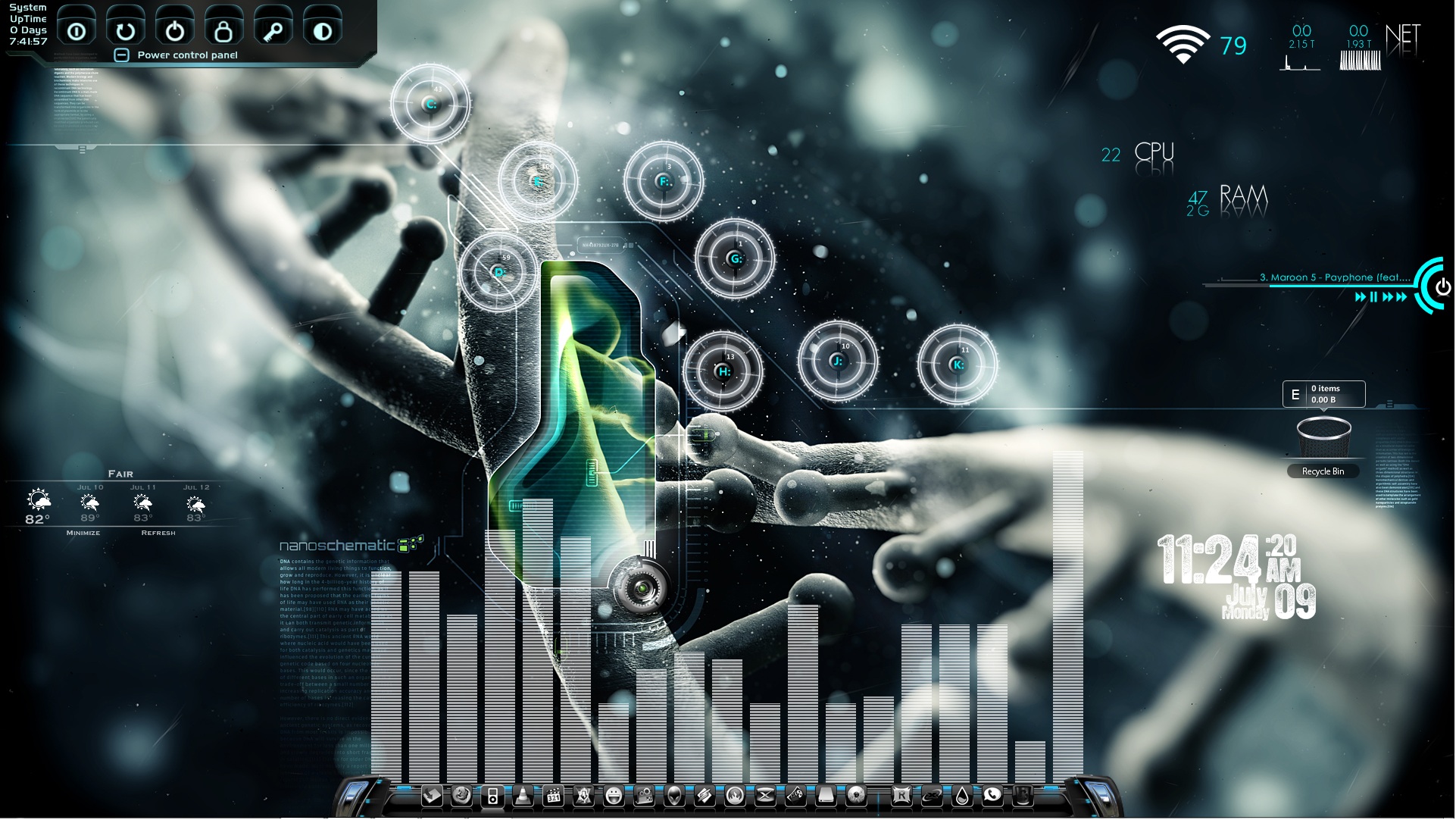 NanoSchematic Desktop for Rainmeter