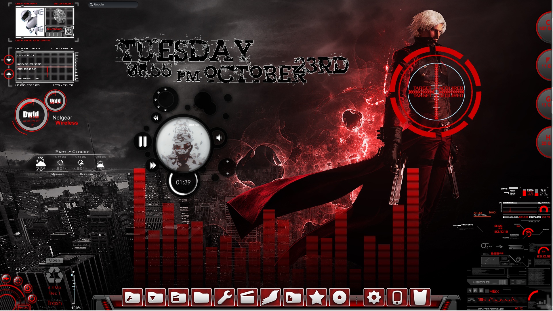 Devil May Cry Animated Rainmeter Desktop by ionstorm01 on DeviantArt