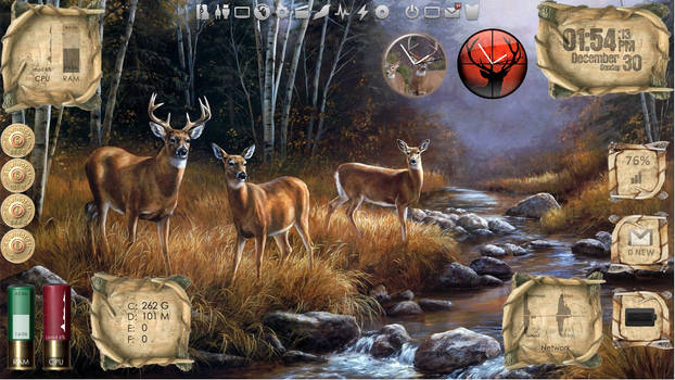 Outdoor Living - Deer - Desktop for Rainmeter v1.1