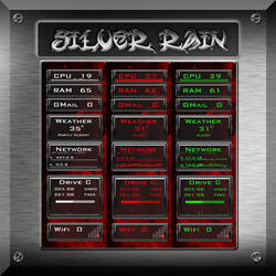 Silver Rain for Rainmeter by ionstorm01