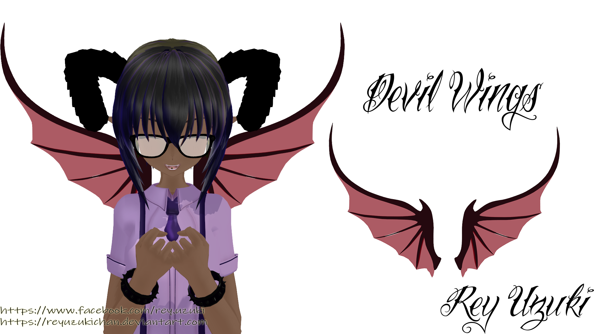 [MMD] Devil Wings [DL] by KalimaVakt on DeviantArt