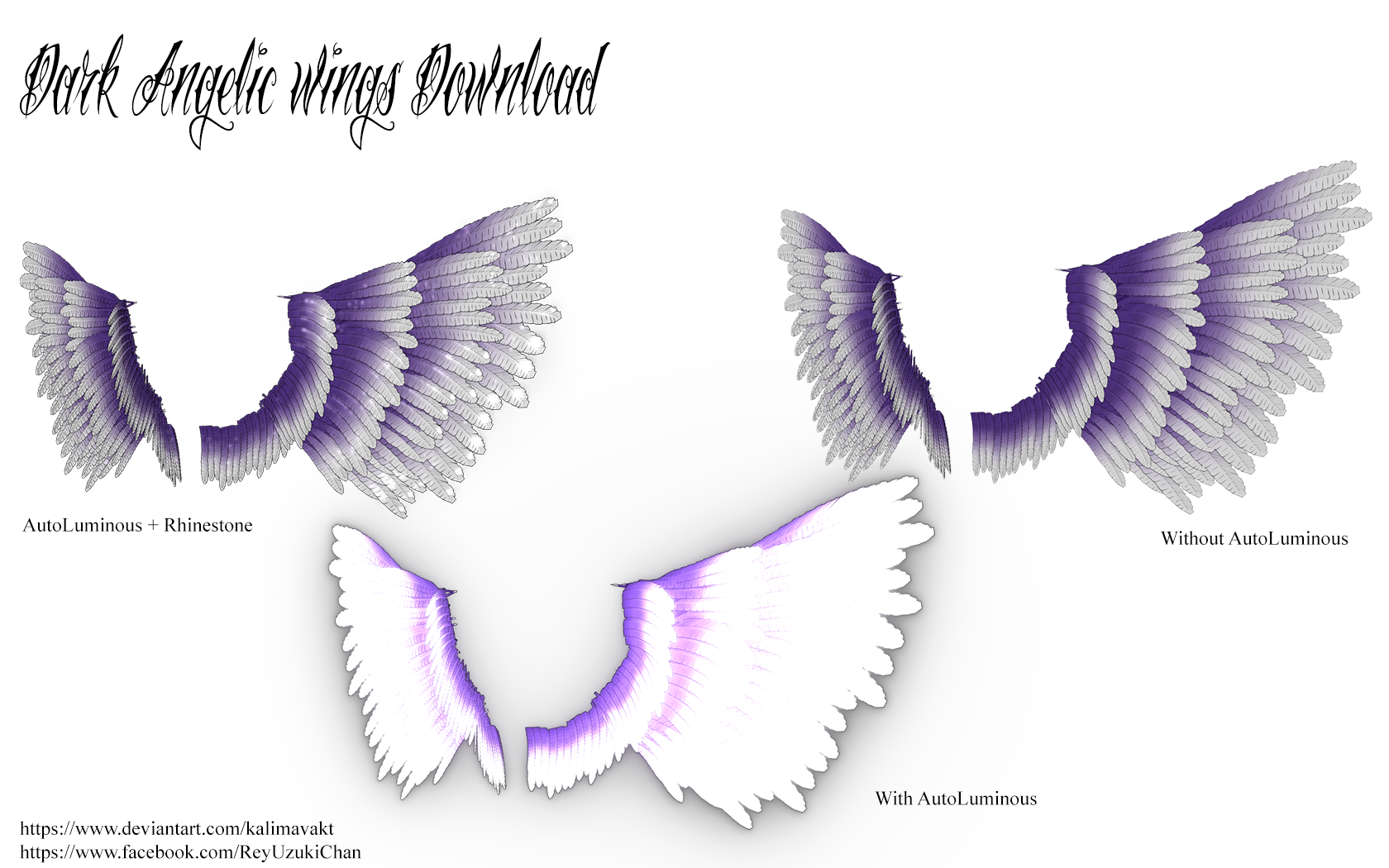 MMD Dark Angelic Wings by KalimaVakt on DeviantArt