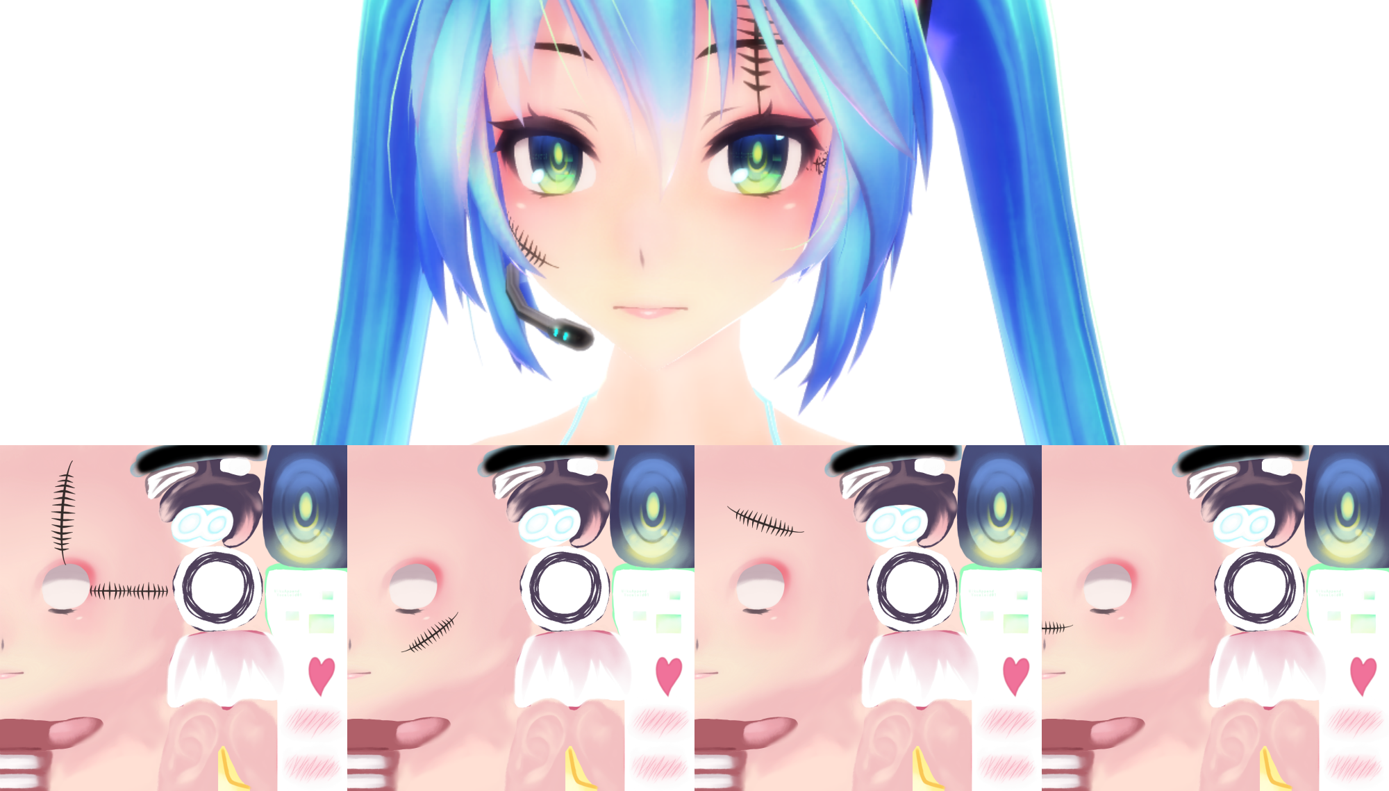 4+ TDA Doll Stitch Face Texture