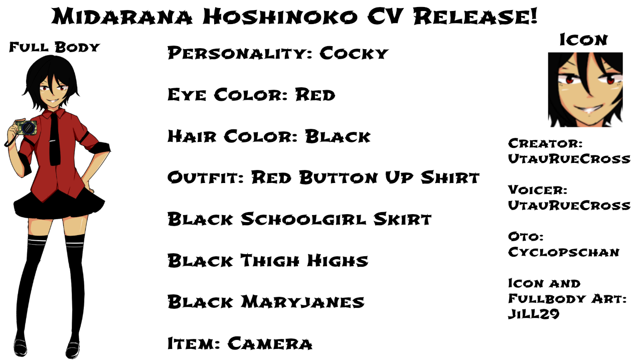 Midarana Hoshinoko CV Release!