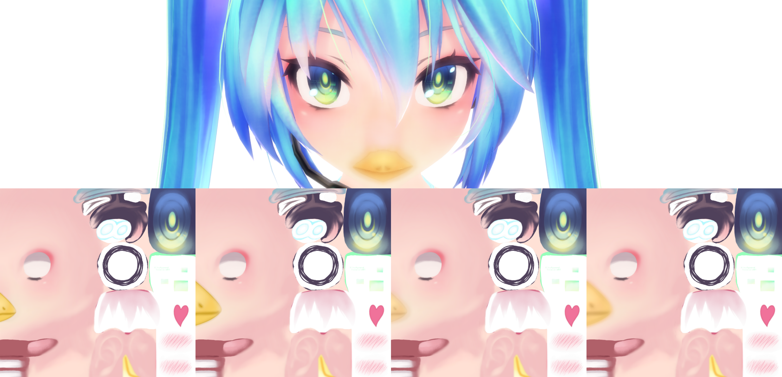 4+ Tda Cutie Beak Face Texture