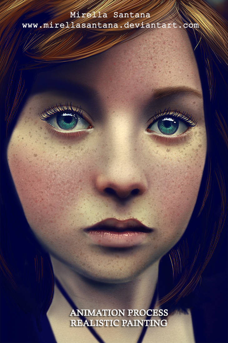 Animation Painting Realistic Face By Mirellasantana On Deviantart
