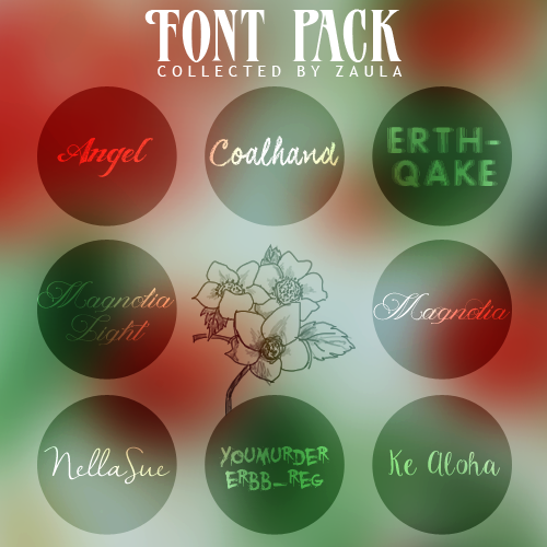 8| Font pack collected by Zaula