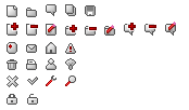 14 x 14 pixel icons