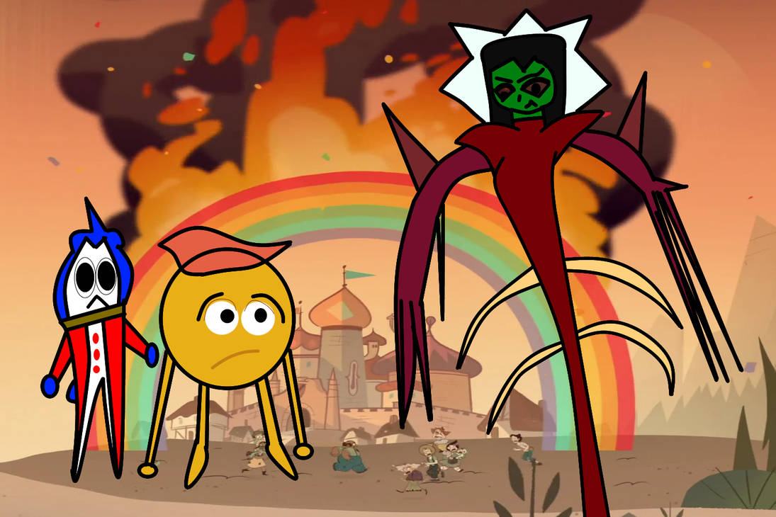 Emoji Movie Fanfiction Chapter 4 Battle in Mewni by KingSherman777 on