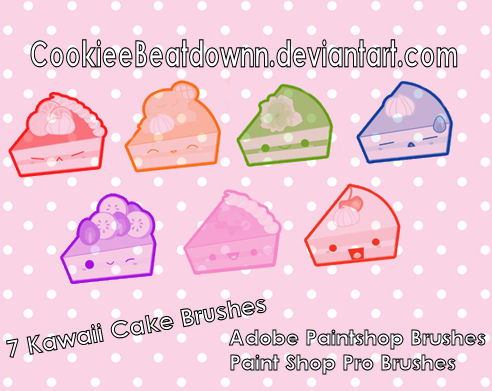 Kawaii Cake Brushes - Set of 7