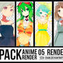 || PACK || 05 Renders Anime ||