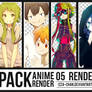 || PACK #011 || 05 Renders Anime ||