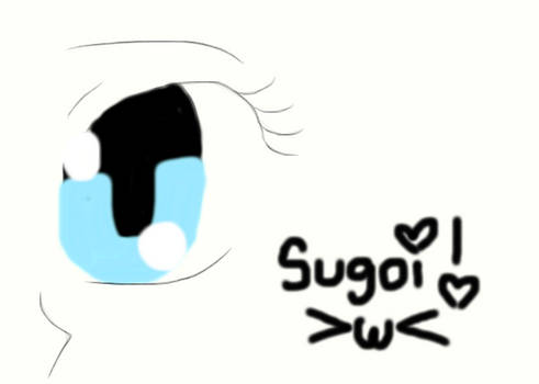 A Cute Anime Eye Drawing